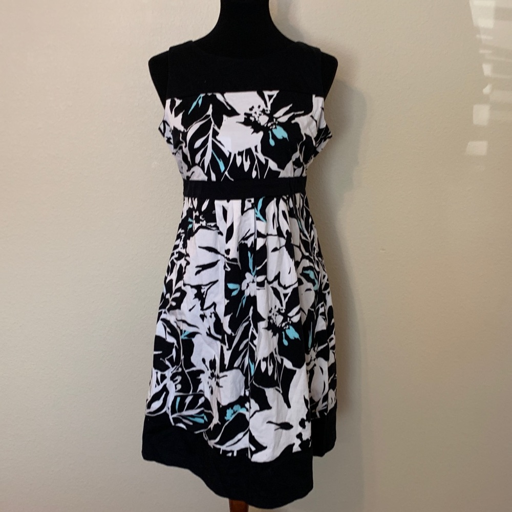 Motherhood Maternity Med Dress White, Black, Blue